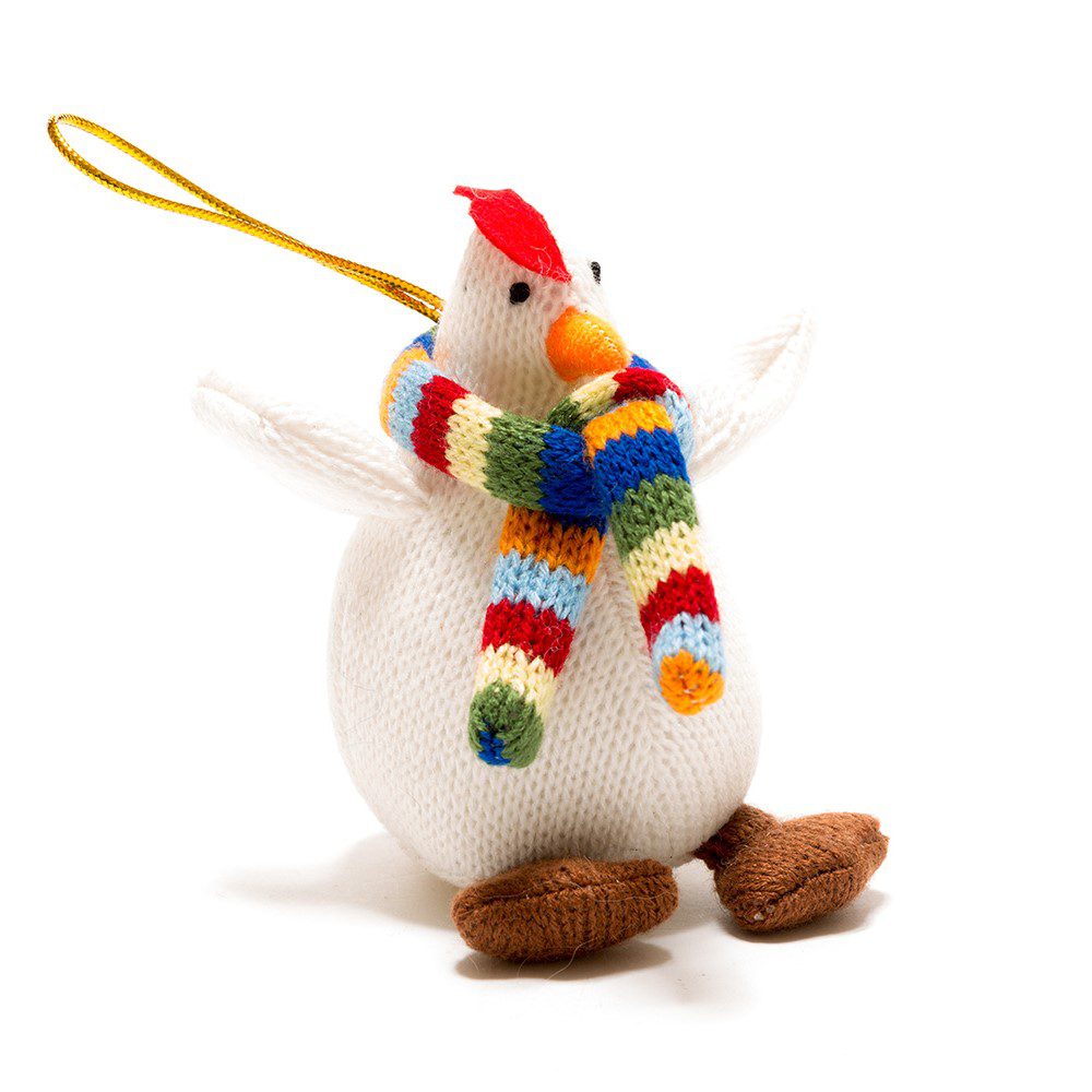 Best Years Knitted Chicken Christmas Tree Decoration 5060939431844